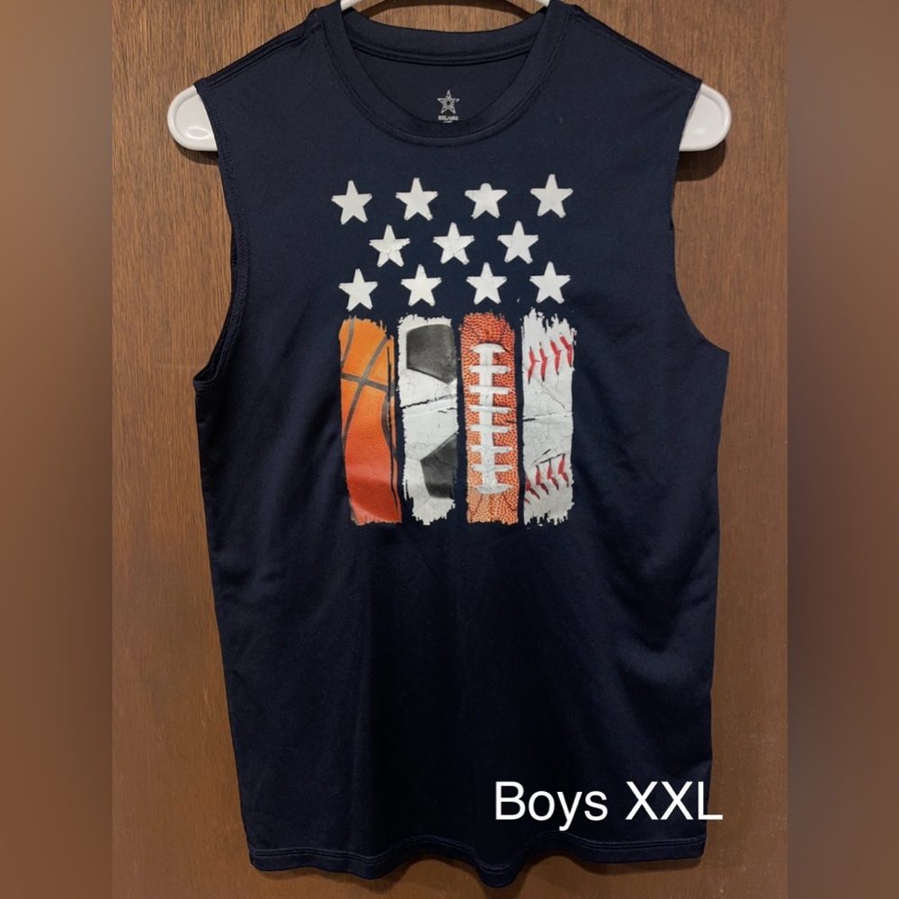 Boys XXL Basketball Muscle Tank.